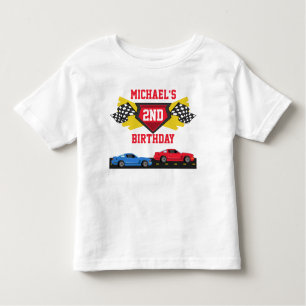 Voiture Race T-shirt Anniversaire Toddler Enfant