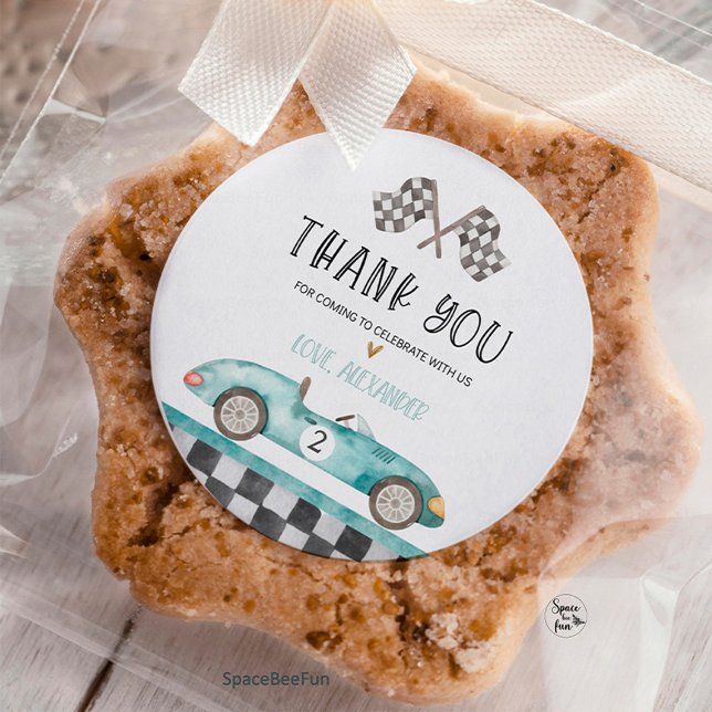 Voiture rapide Racing autocollant de la partie voi (Fast Car Birthday, Racing Car Decor, sticker Foam Board, Two Fast Cars, Birthday Party Sign, Car-The)