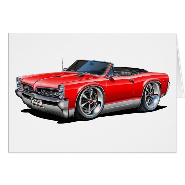 Voiture rouge GTO 1966/67 (Devant horizontal)