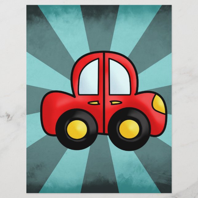 Voiture rouge vintage (Devant)