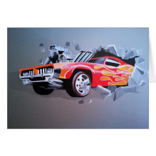 Voiture S'Écrasant À Travers Le Mur