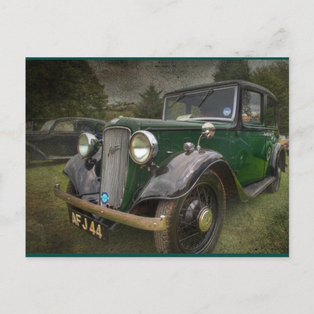 Voiture vintage cool carte postale vintage (Devant)