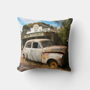 Voiture Vintage Et Garage, Coussin