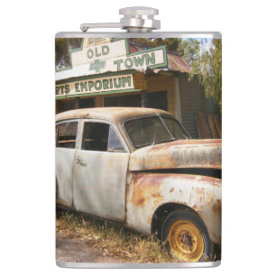 Voiture Vintage Et Garage, Flacon De Hanche