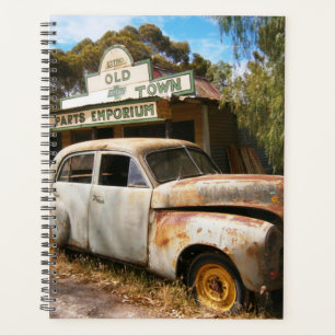 Voiture Vintage Et Garage, Planificateur Quotidien