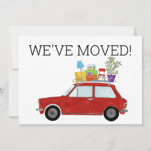 Voiture Vintage Nouvelle carte d'adresse