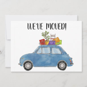 Voiture Vintage Nouvelle carte d'adresse