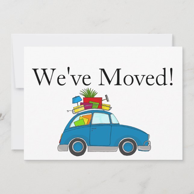 Voiture Vintage Nouvelle carte d'adresse (Devant)