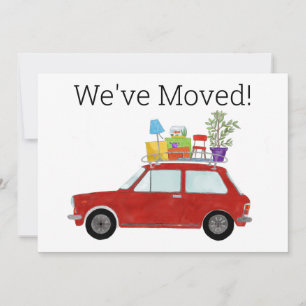 Voiture Vintage Nouvelle carte d'adresse