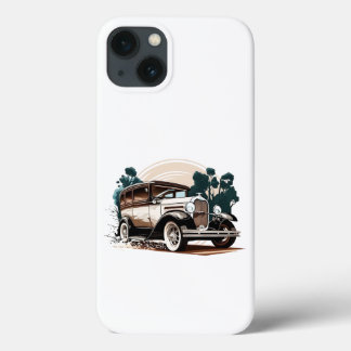 Voiture Vintage - Retro Auto Elegance coque iphone