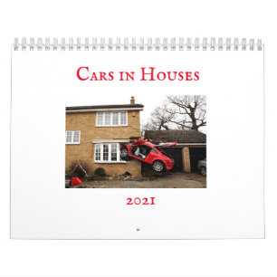 Voitures dans les maisons Calendrier 2021