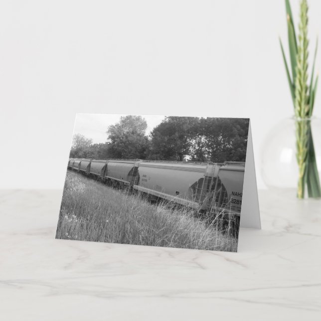"Voitures de chemin de fer abandonnées" Carte de p (Devant)