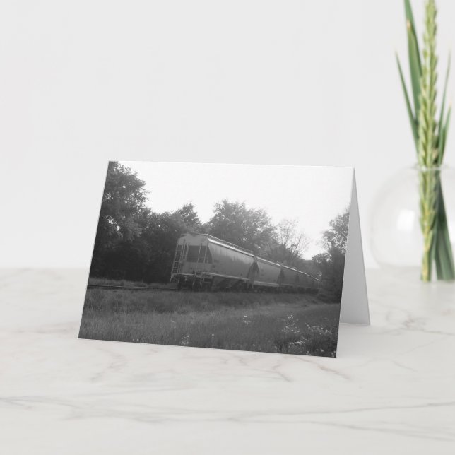 "Voitures de chemin de fer abandonnées" Carte de t (Devant)