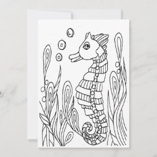 Voitures de coloriage Sea Horse