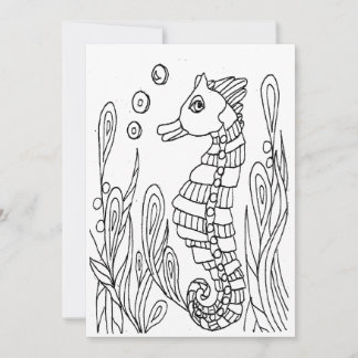 Voitures de coloriage Sea Horse