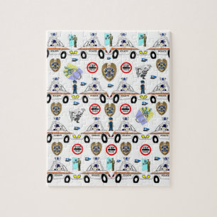 Voitures de police Jigsaw Puzzle Daisy