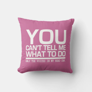 VOIX DANS MA TÊTE coussin de lancement personnalis