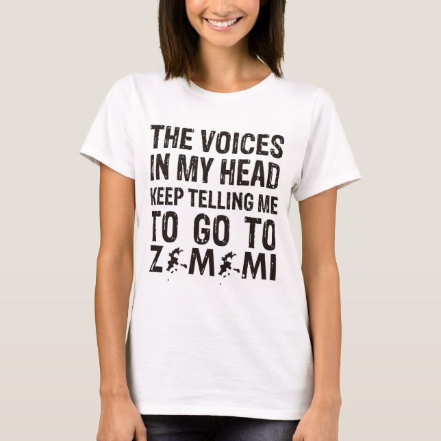 Voix dans ma tête Zamami T-Shirt (Devant)
