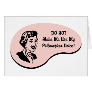 Voix de philosophe
