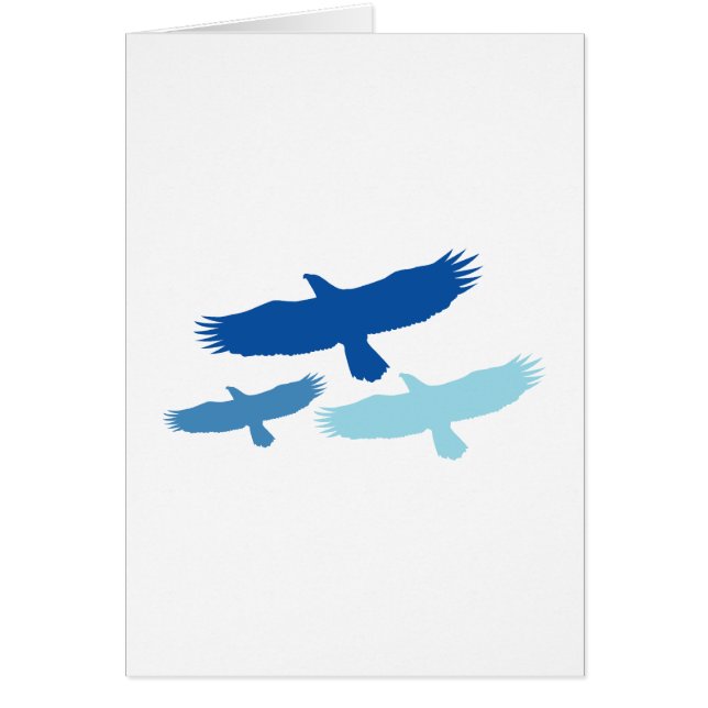 Vol à trois aigle (bleu) (Devant)
