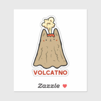 Vol-cat-no mignon chatte chatte chatte sticker vin