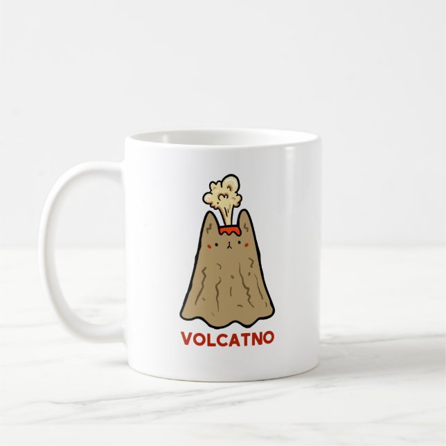 Vol-cat-no mignonne chat pun Mug (Gauche)