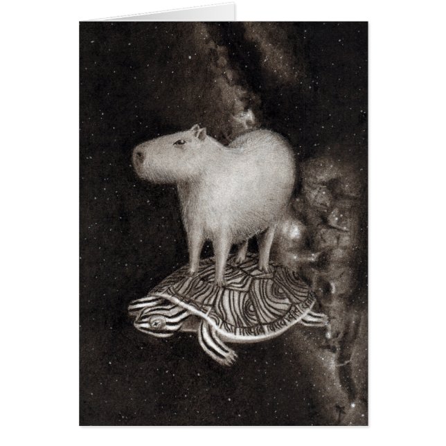 Vol de Capybara et de terrapin par le dessin de (Devant)