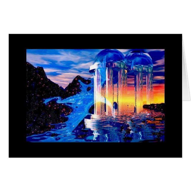 Vol de dragon au delà du bord de la nuit (Devant horizontal)