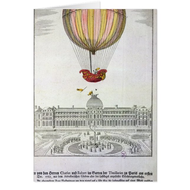 Vol de Jacques Charles et de Nicholas Robert (Devant)