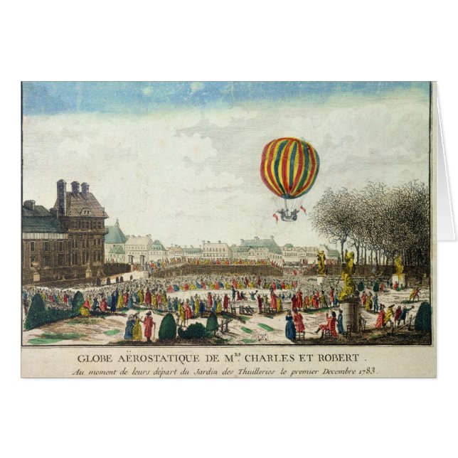 Vol de Jacques Charles et de Nicholas Robert (Devant horizontal)
