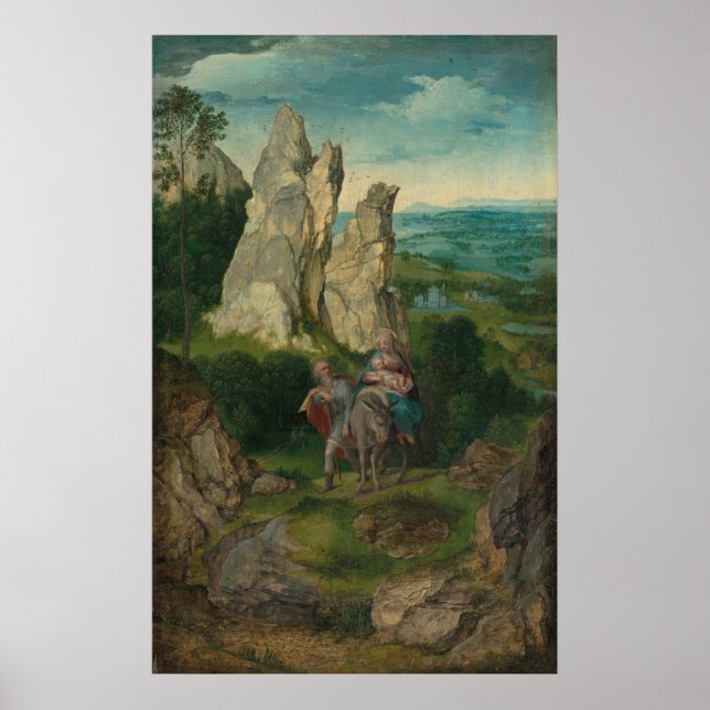 Vol en Egypte, Poster de Joachim Patinir (Devant)