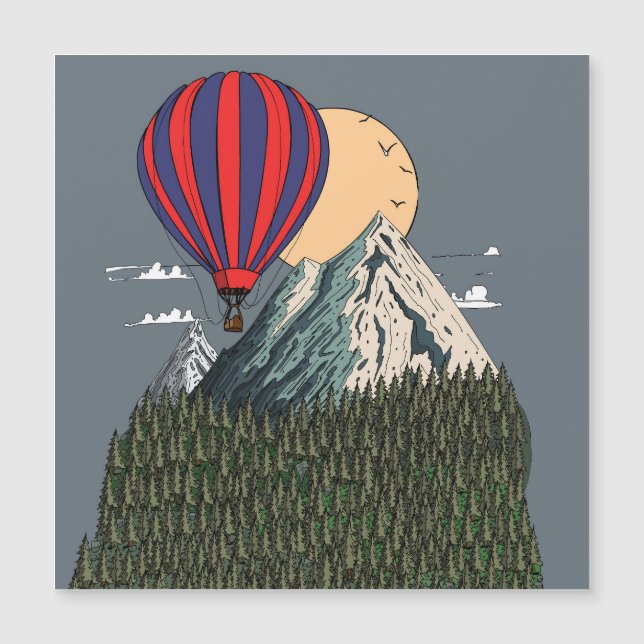 Vol en montgolfière le matin (Devant)