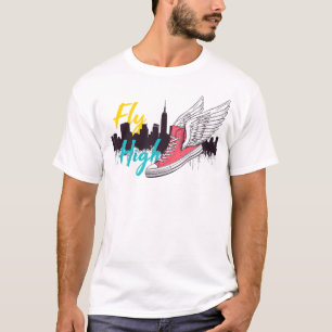 Vol haut - Basket ailé et New York Skyline