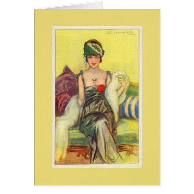 Volant vintage sur un plateau, (Devant)