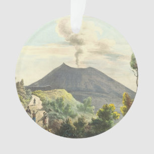 Volcan actif du Vésuve Naples 1832 Italie