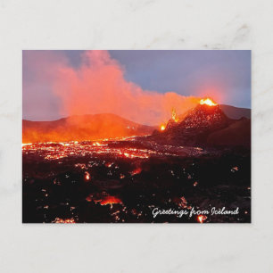Volcan Islande - Carte postale