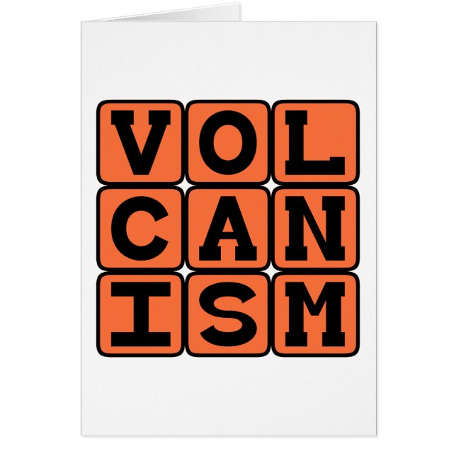 Volcanisme, éruption de roche en fusion (Devant)