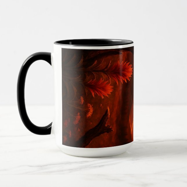 Volcano boug - Tasse de café gras pour la nature. (Gauche)