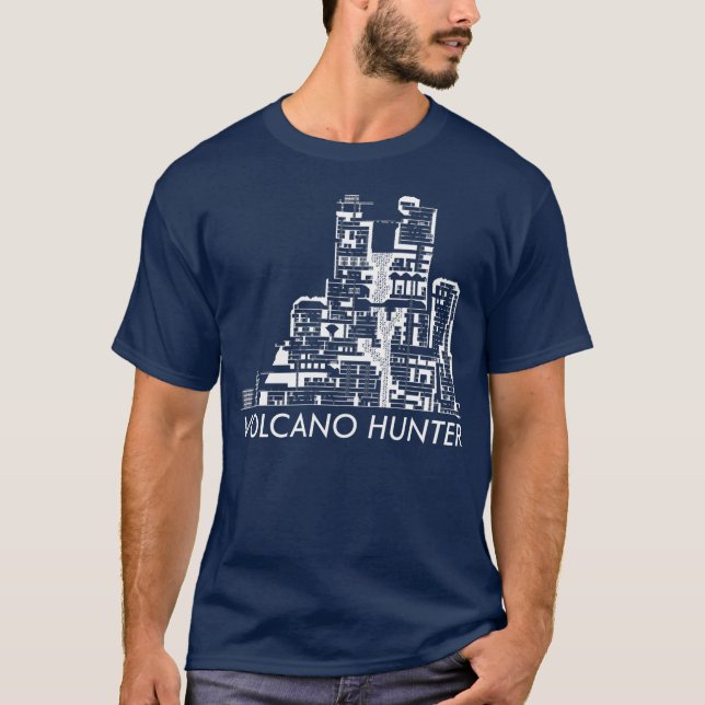 Volcano Hunter Map T-Shirt (Devant)