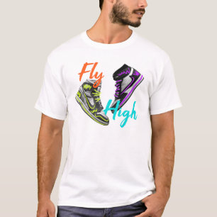 Voler haut - Retro Haut Basket Neon Art