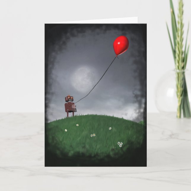 Voler Votre Petite Carte Baloon Rouge (Devant)