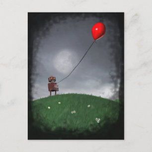 Voler Votre Petite Carte Postale Baloon Rouge