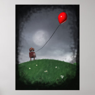 Voler Votre Petite Poster Rouge Baloon
