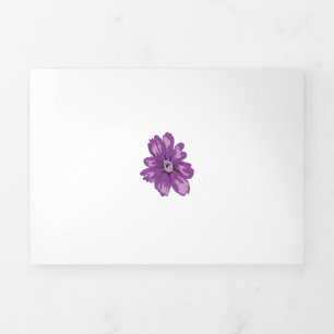 Volets Carte pliée à trois lettres