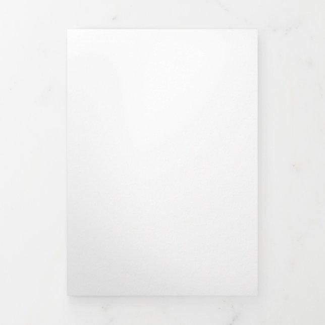 Volets Faire-part pliée à trois lettres (Page de couverture)