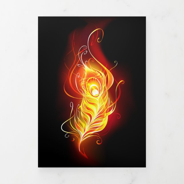 Volets Faire-part pliée à trois lettres (Page de couverture)