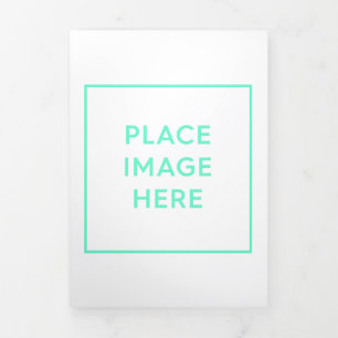 Volets Faire-part pliée à trois lettres