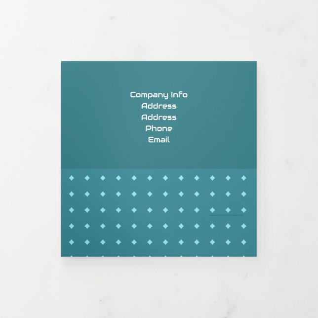 Volets Faire-part pliée à trois lettres (Protection)