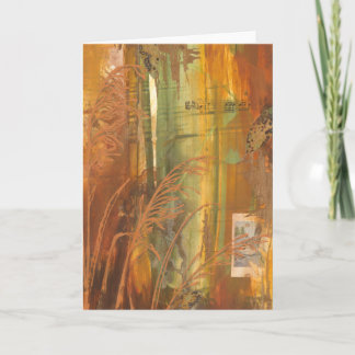 Volière d'automne de carte de voeux : Moineau