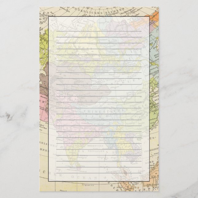 Volkerkarte von Asien - carte de l'Asie (Devant)